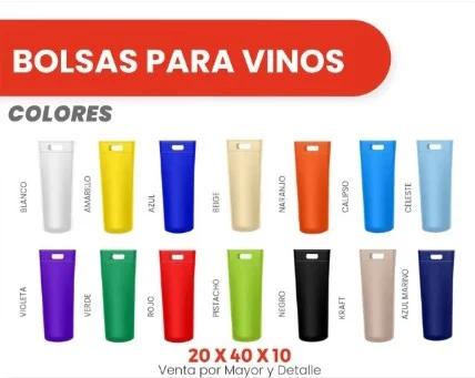 BOLSAS PARA VINOS 20X40X10