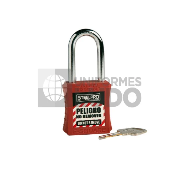 CANDADO STEELPRO X10 ROJO