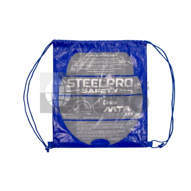 CASCO STEELPRO ABS MTA AZUL CON PORTALAMPARA FULL