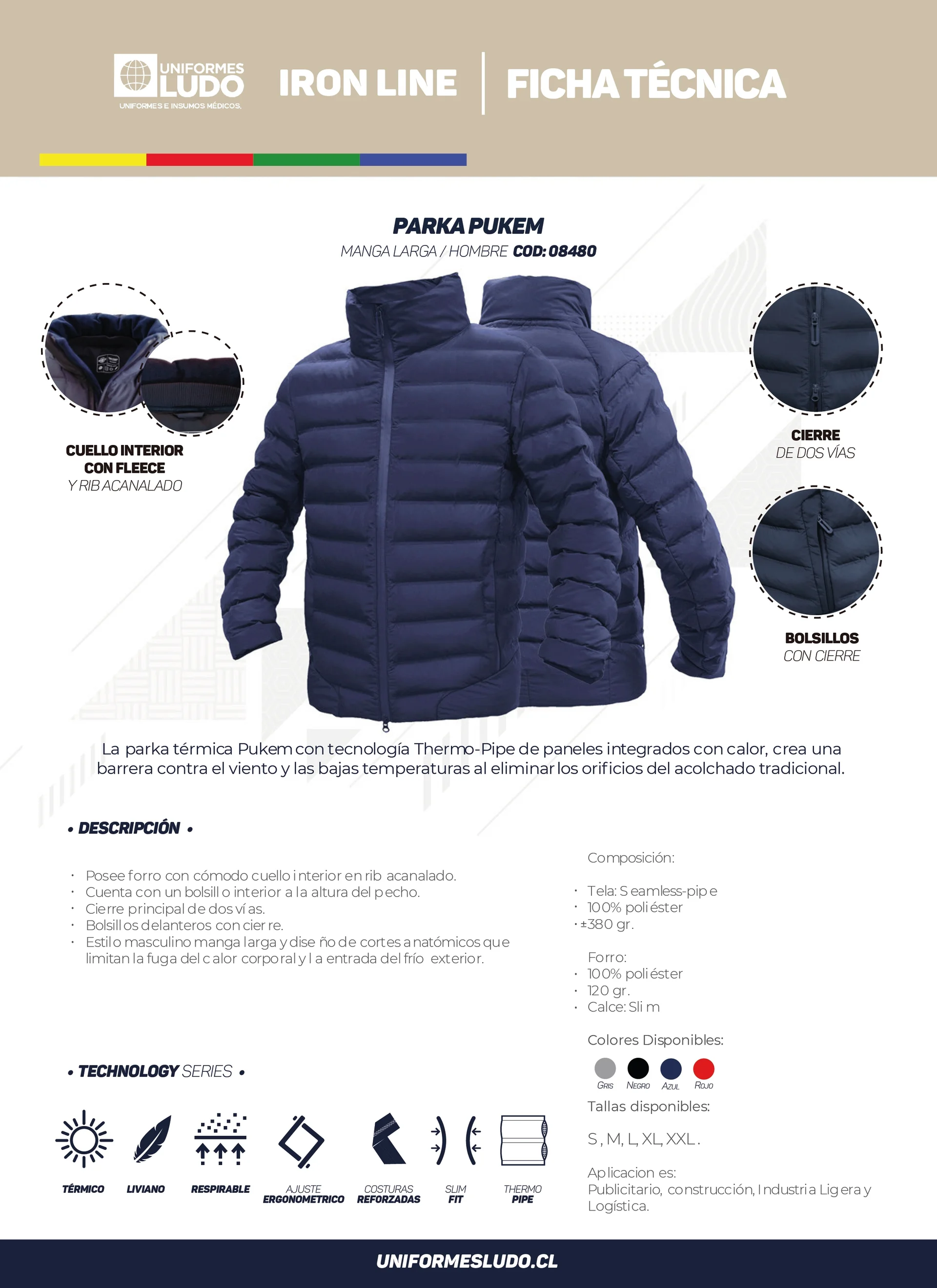 Parka Pukem Hombre