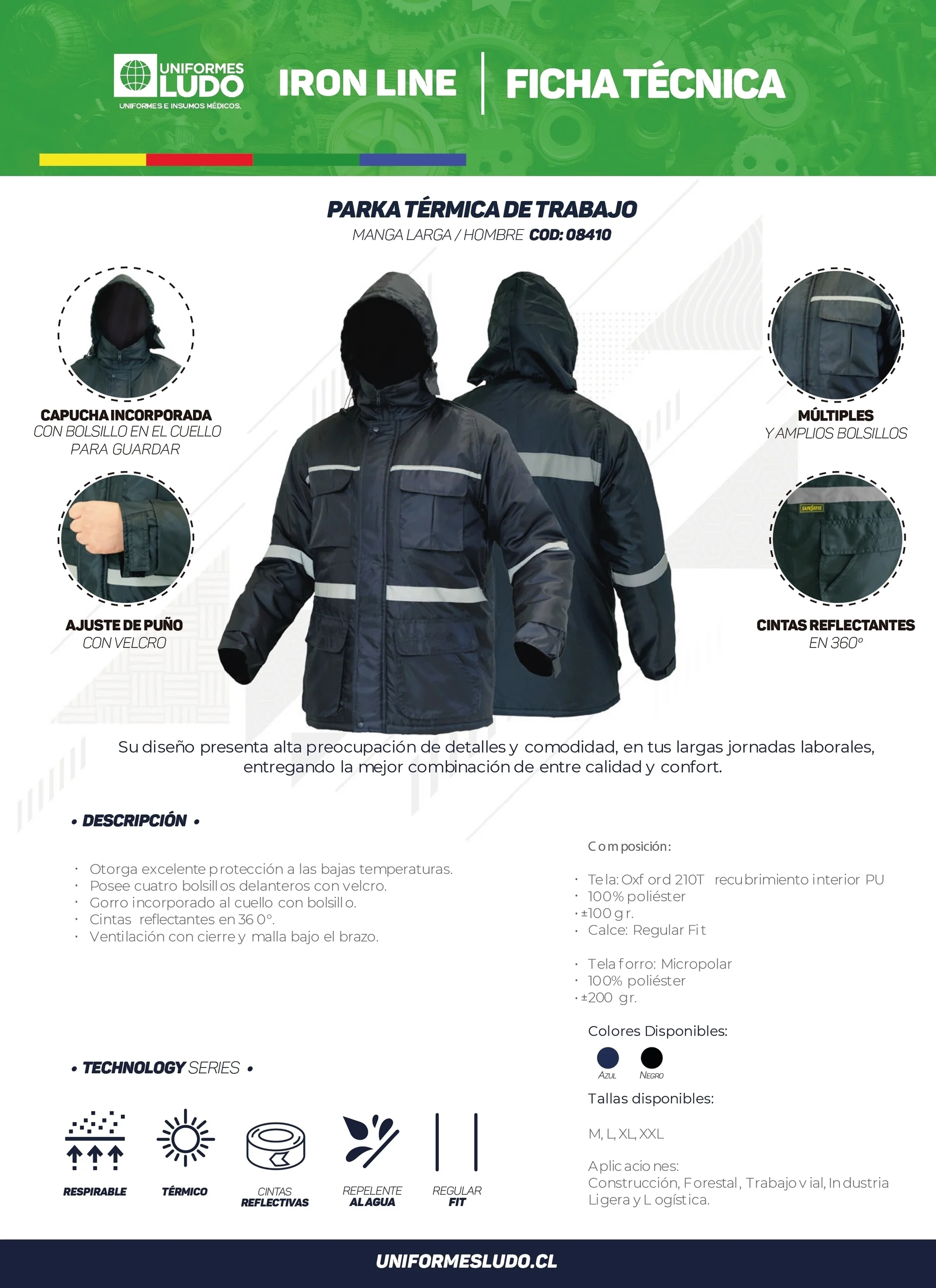 Parka Térmica De Trabajo