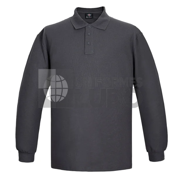 Polera polo manga larga hombre premium