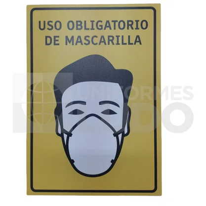 SEÑALITICA 24 x 34 (USO OBLIGATORIO MASCARILLA)