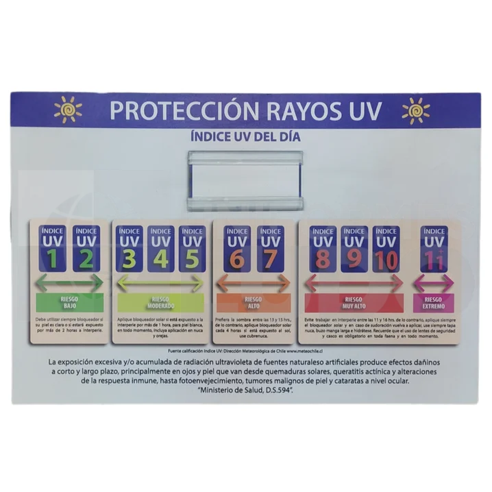 SEÑALITICA 60 x 40 (PROTECCION RAYOS UV)