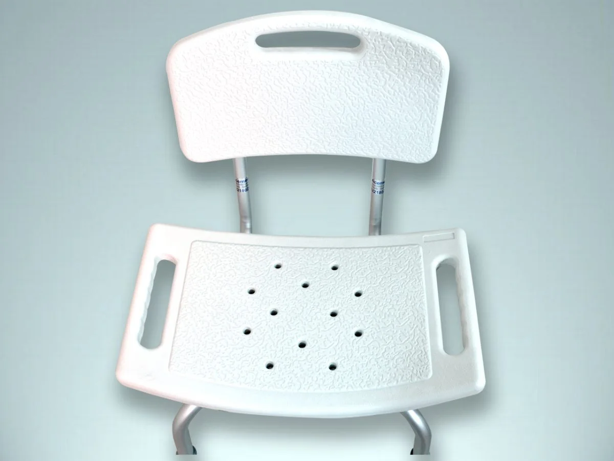 Silla de ducha con respaldo