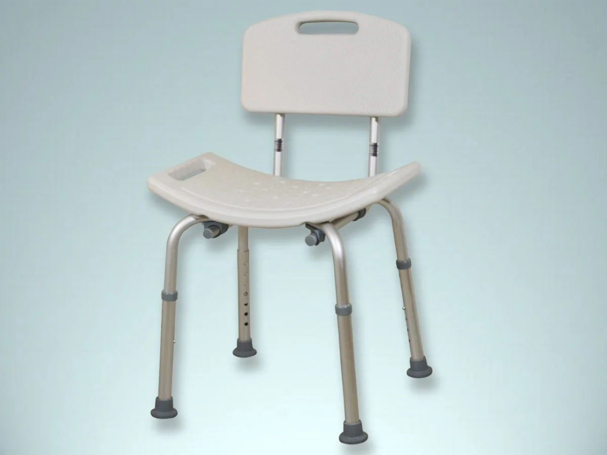 Silla de ducha con respaldo